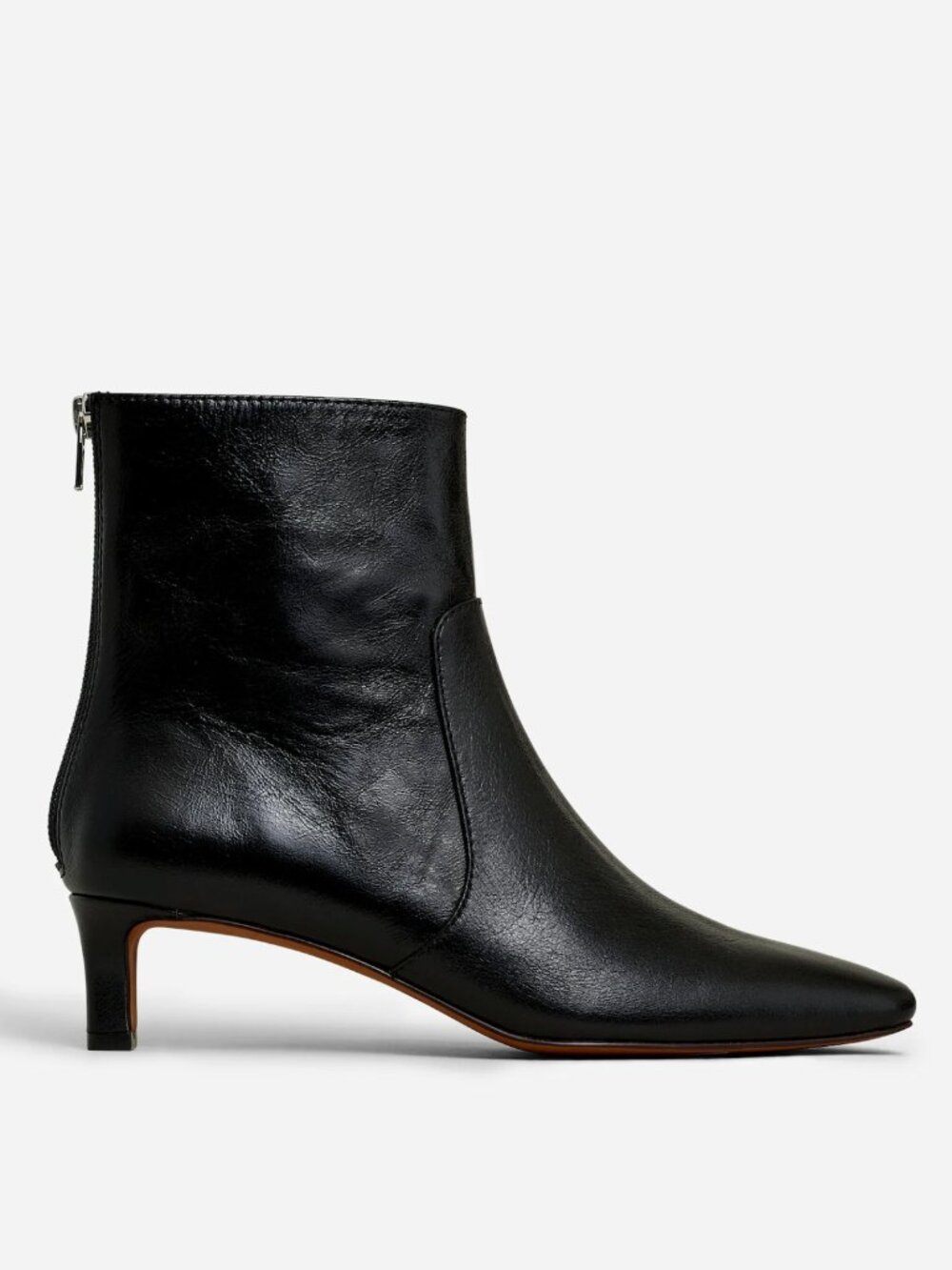 Madewell "The Dimes" Black Kitten Heel Ankle Boot